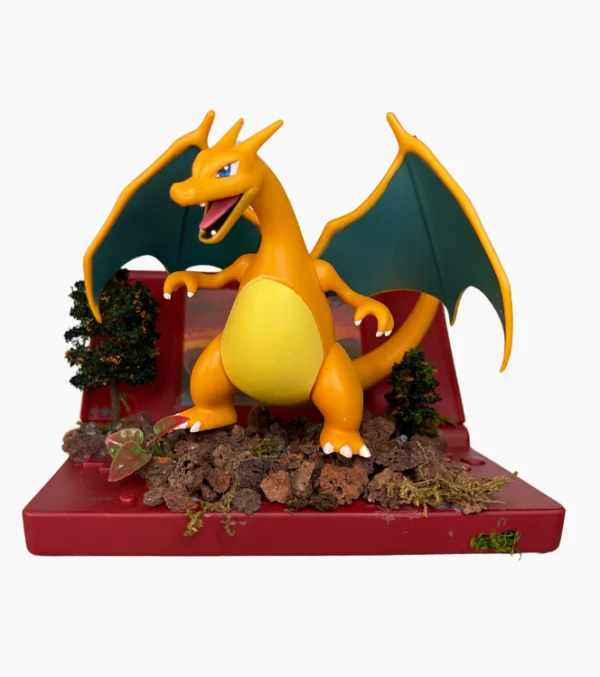 Diorama Pokemon: Charizard sobre Nintendo Ds