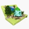 Diorama Pokémon con figura de Bulbasaur