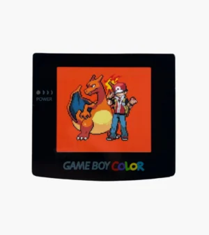 Imán Pokémon Game Boy con Red y Charizard